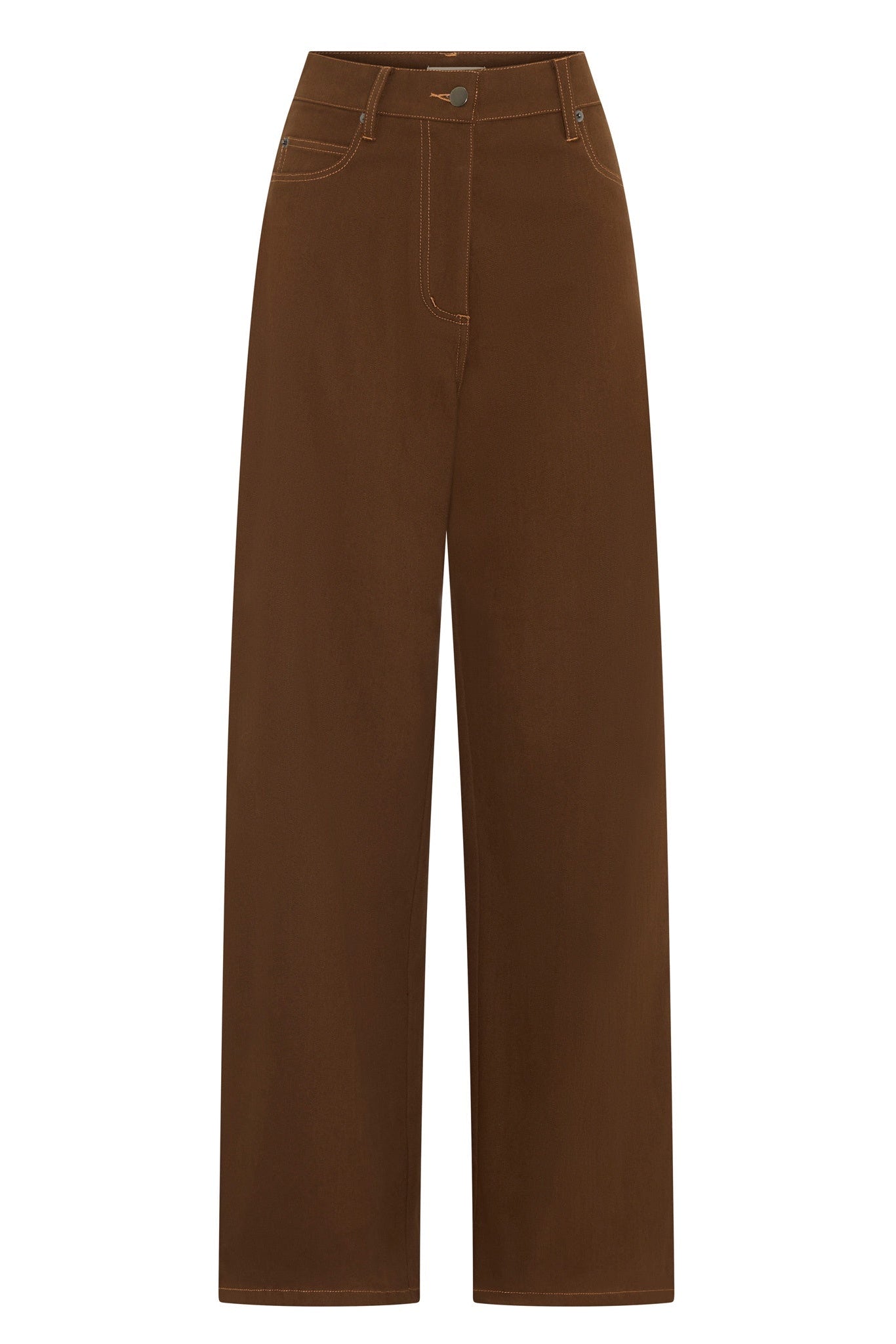 Brown pants on a white background