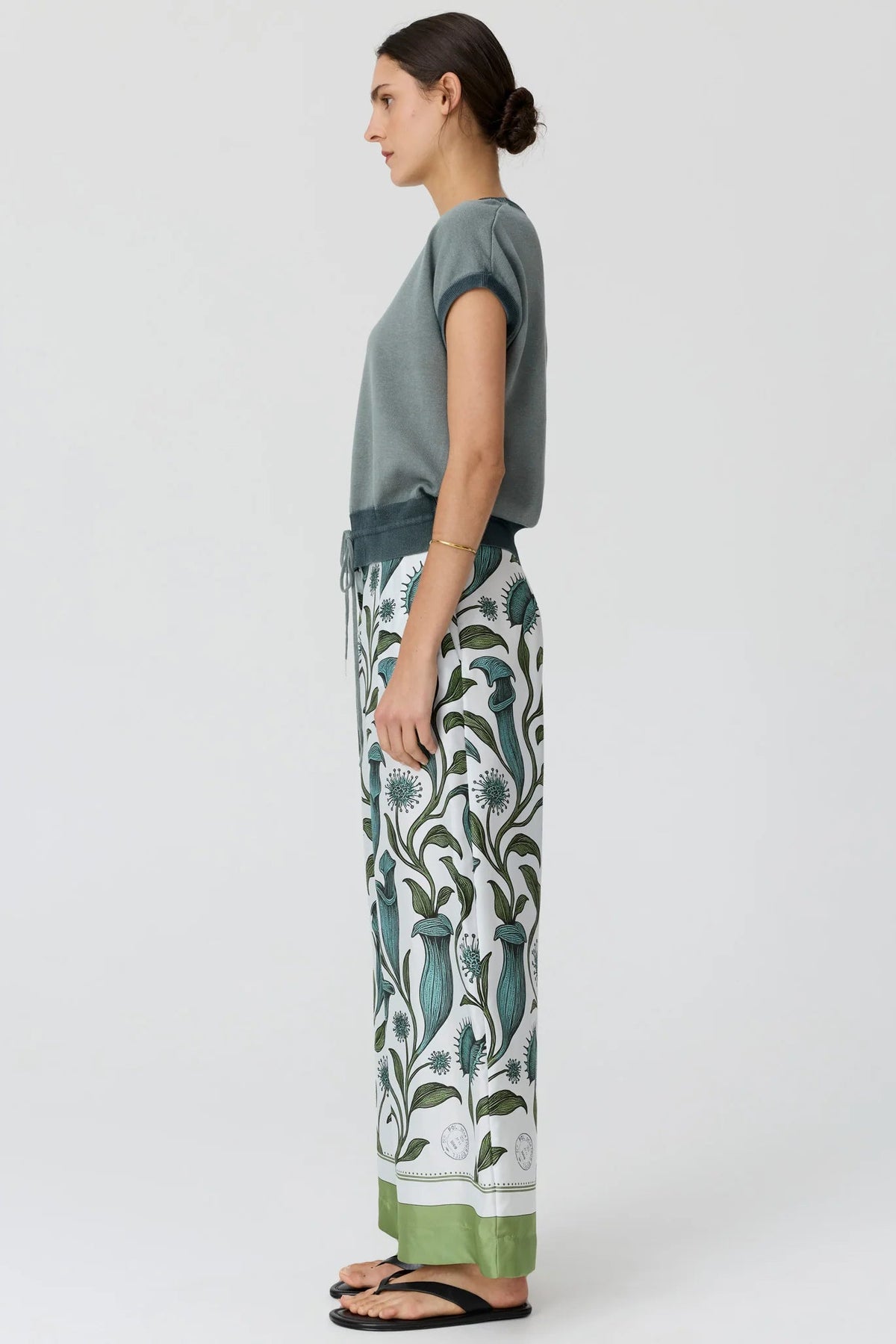 Linne Pant / Linne Border Print