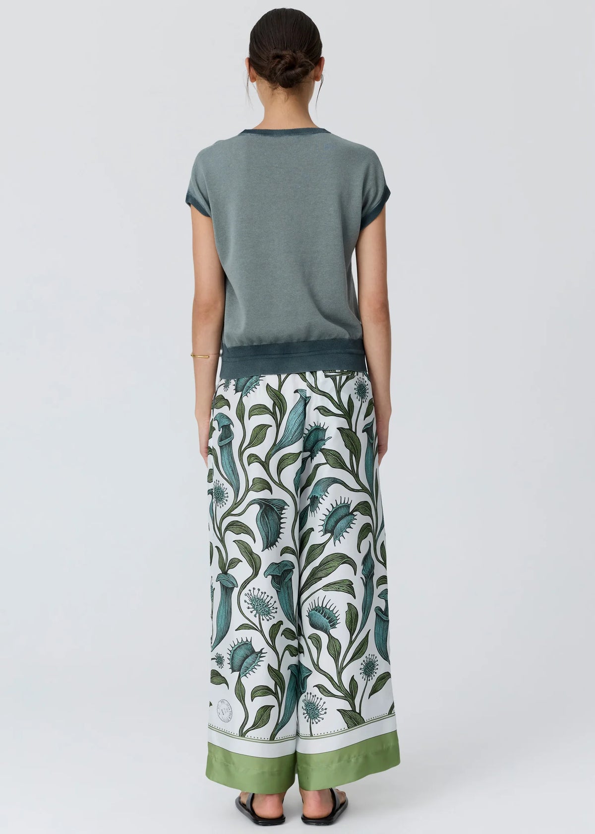 Linne Pant / Linne Border Print