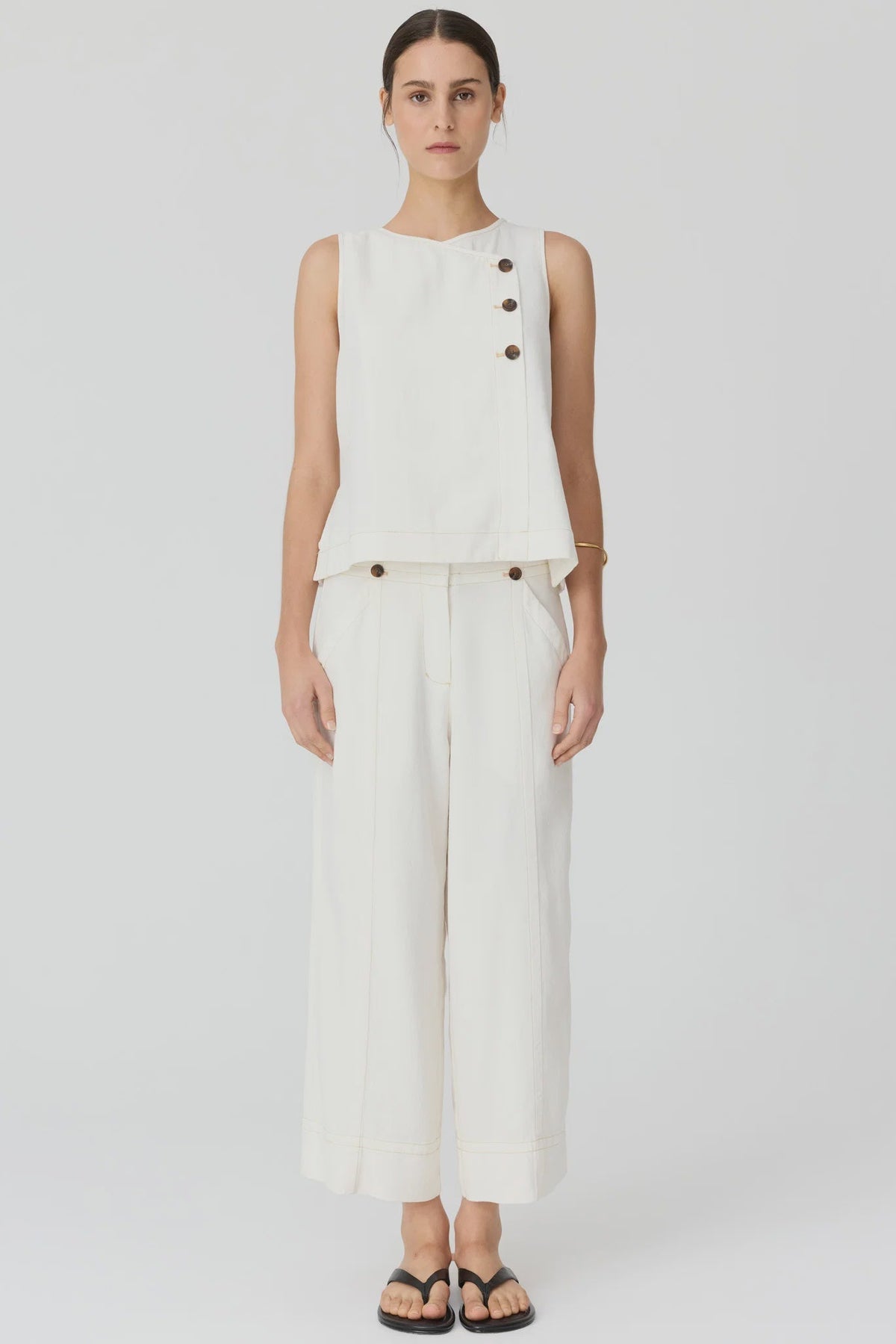 Anise Crop Pant / Chalk