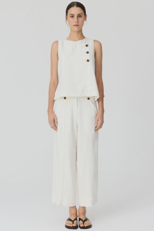 Anise Crop Pant / Chalk