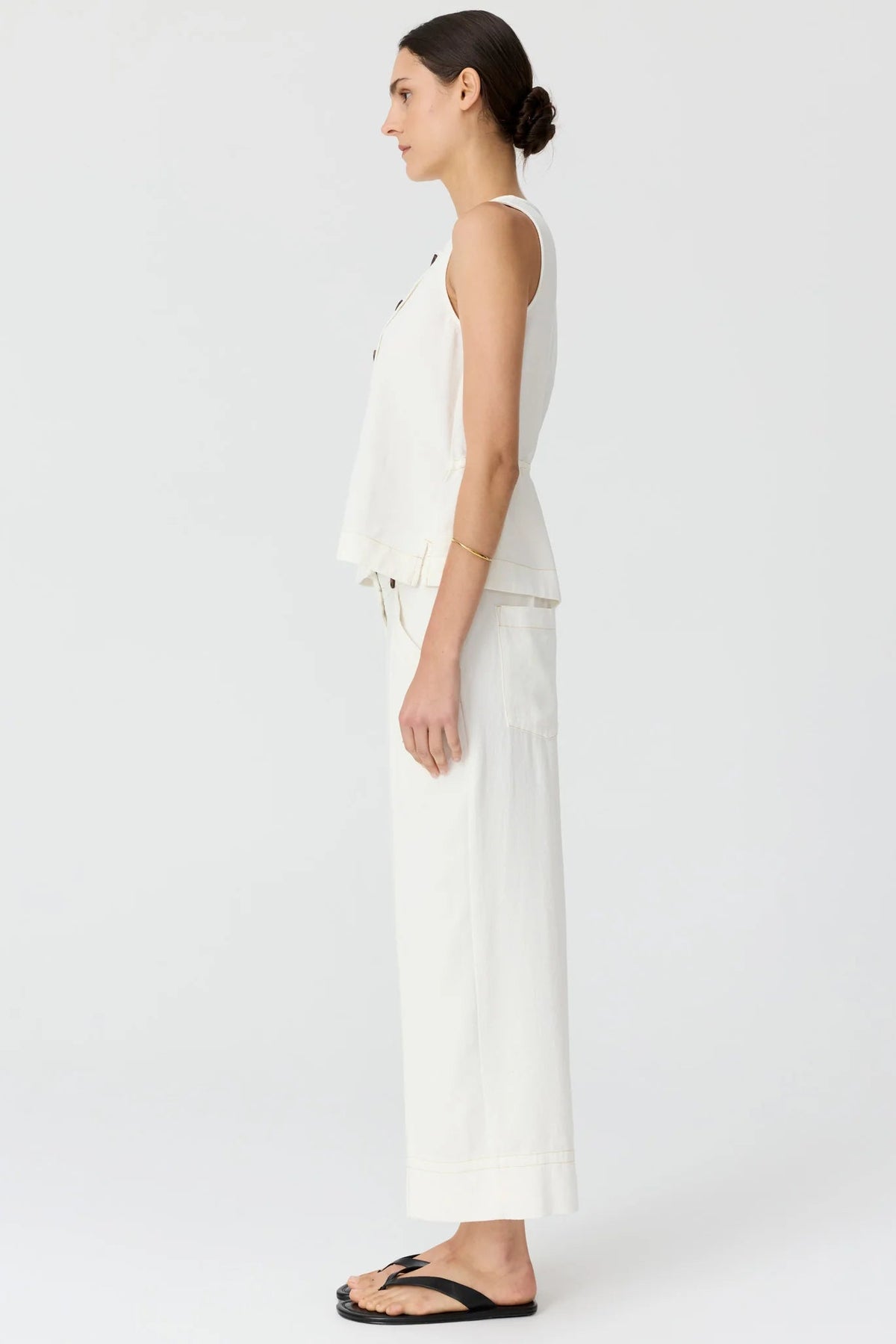 Anise Crop Pant / Chalk