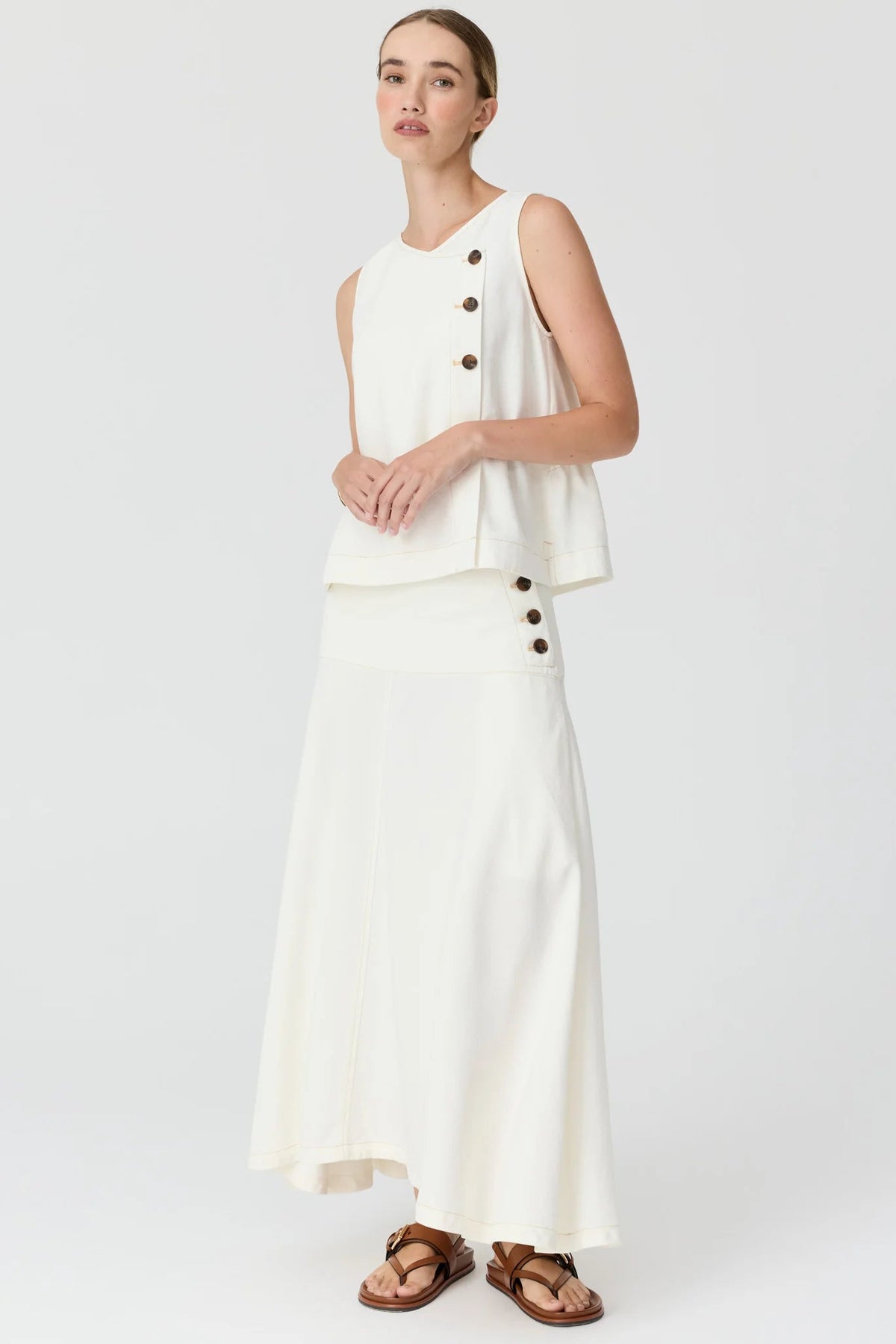 Anise Skirt / Chalk