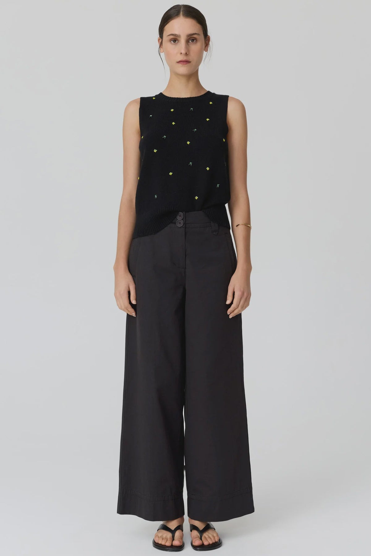 Viloa Tank Beaded / Black