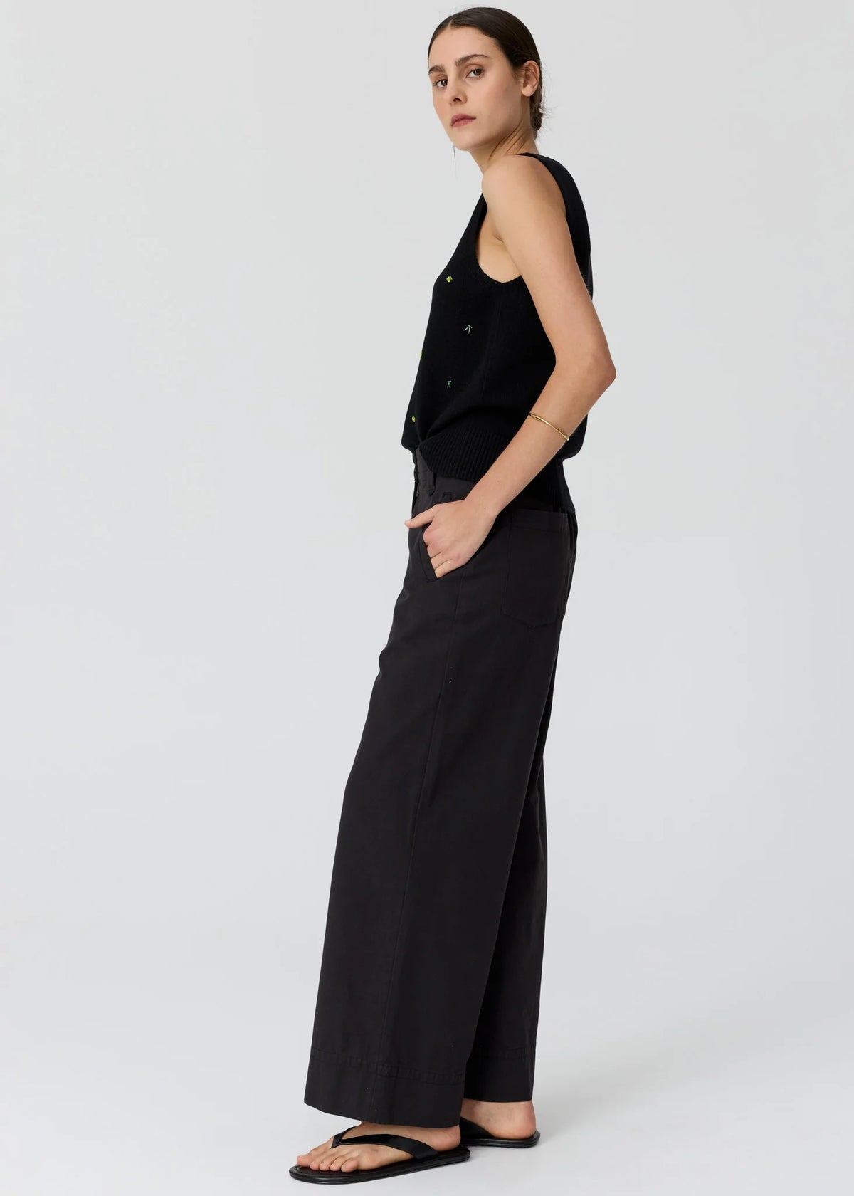 Viloa Tank Beaded / Black