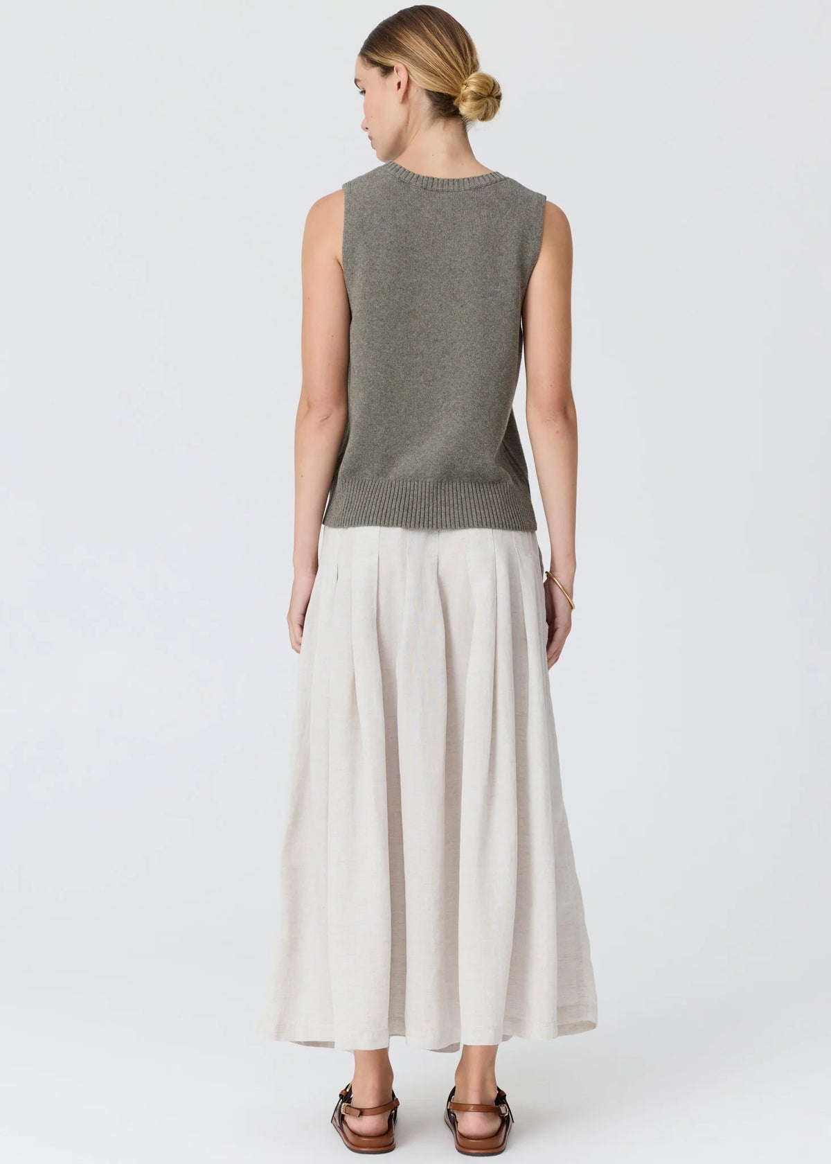 Viloa Tank Beaded / Moss