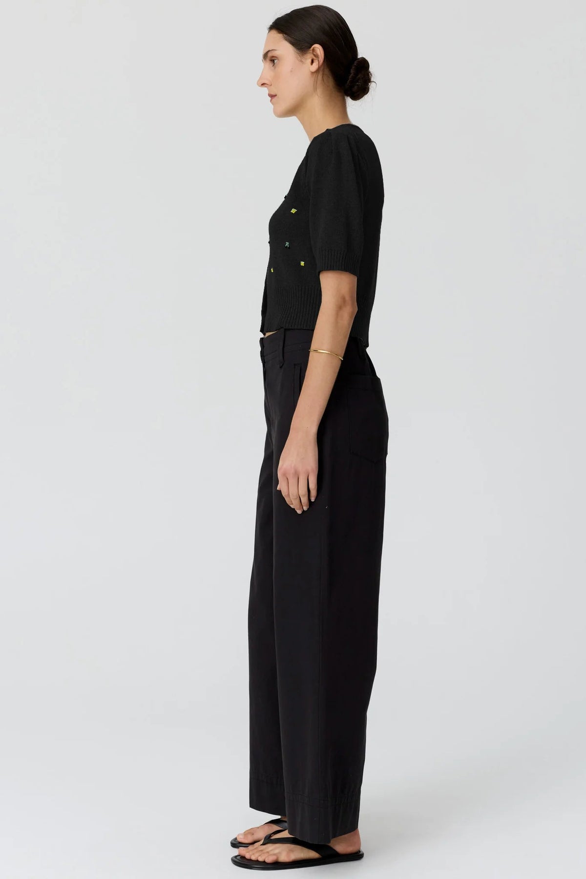 Viloa SS Cardigan Beaded / Black