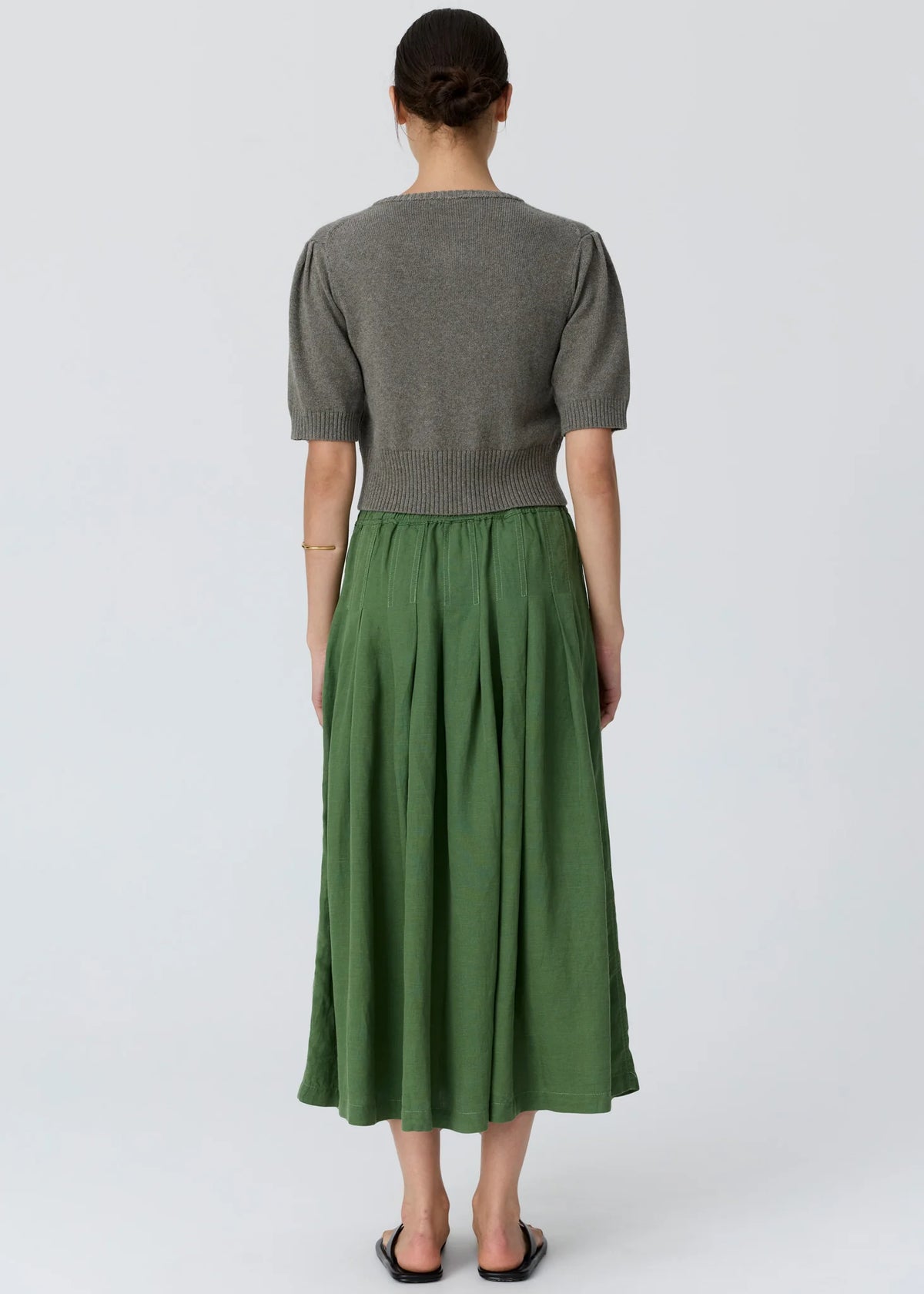 Viloa SS Cardigan Beaded / Moss