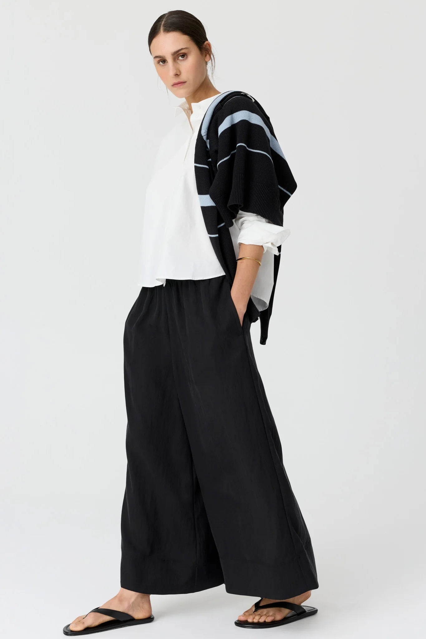 Elina 2 Way Shirt / White