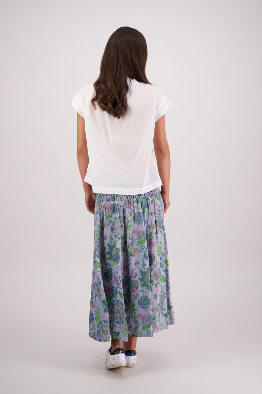 Pandora Skirt / Blue Floral