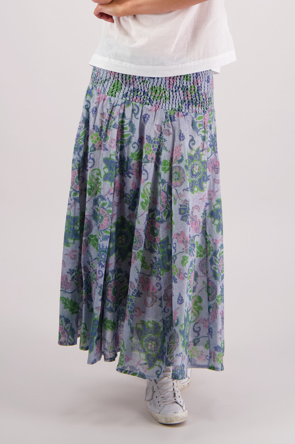 Pandora Skirt / Blue Floral