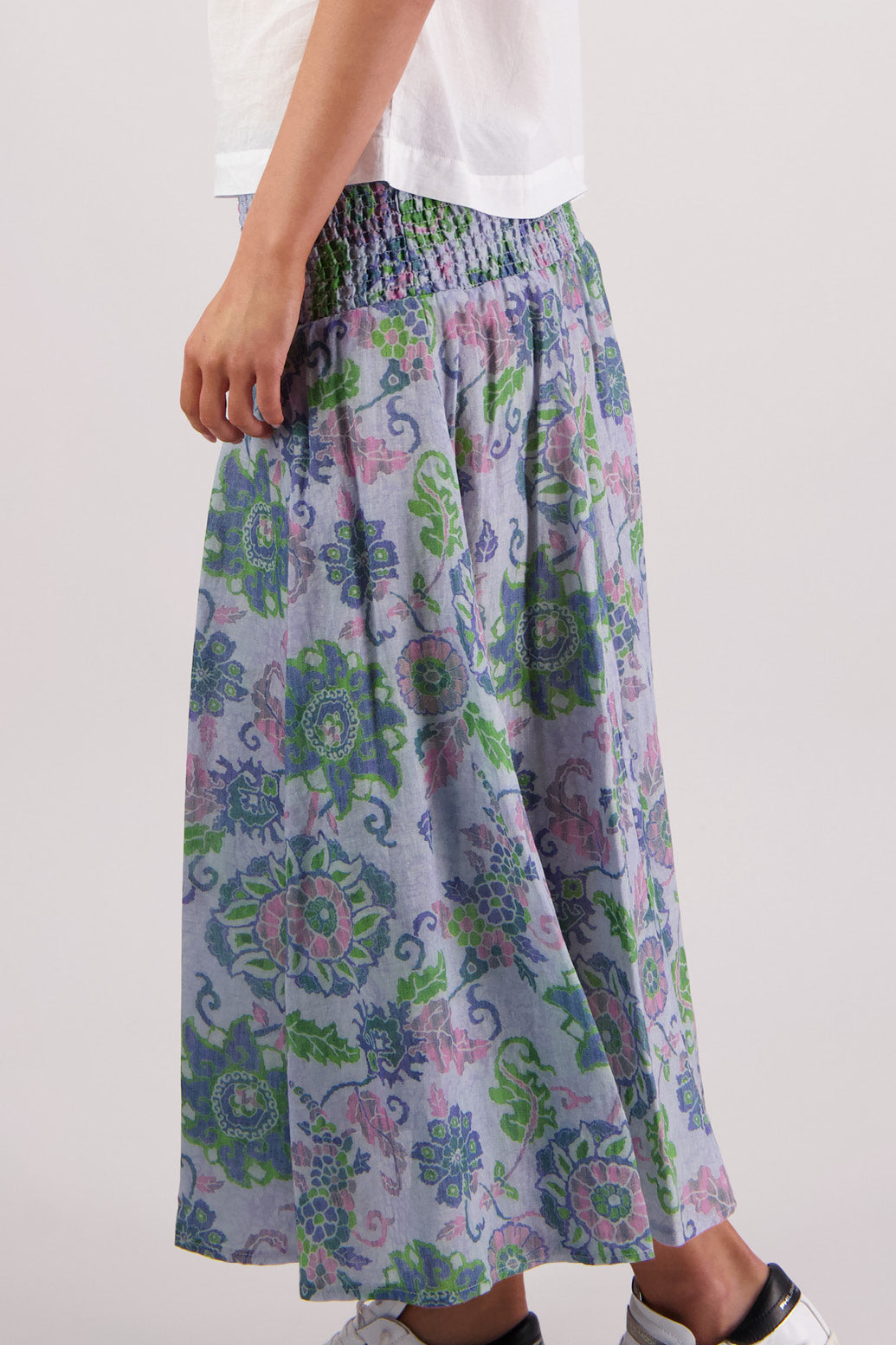 Pandora Skirt / Blue Floral