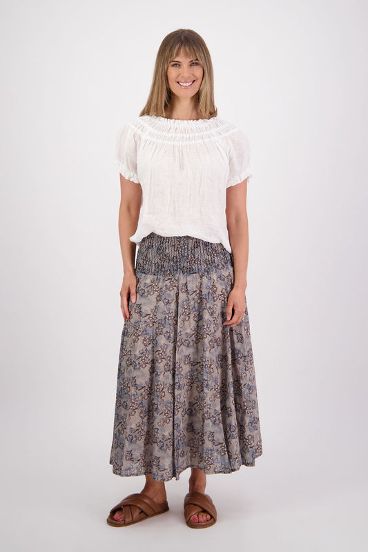 Pandora Skirt / Denim Daisy