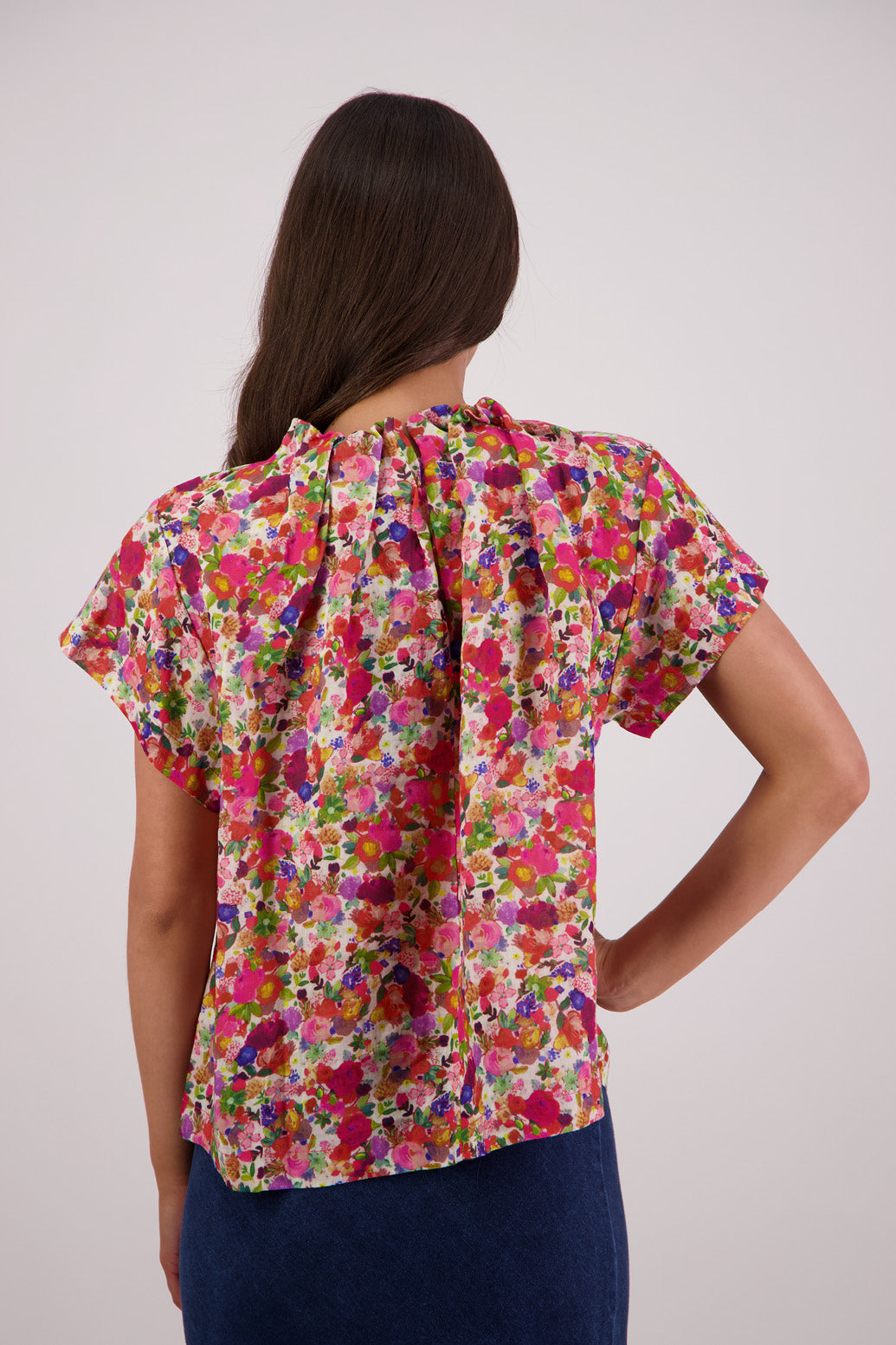 Pia Top / Bright Floral