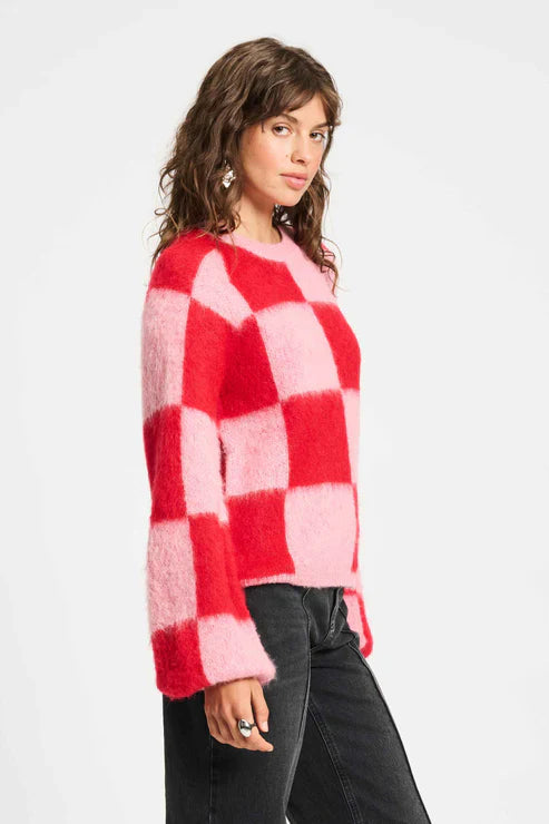 Checks Pullover / Red