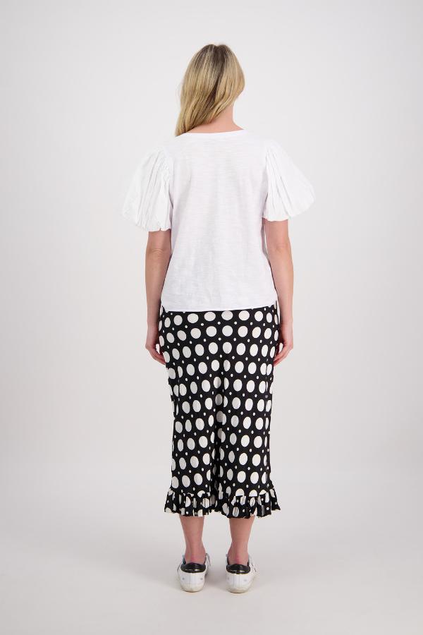 Priscilla skirt /Black-white spot