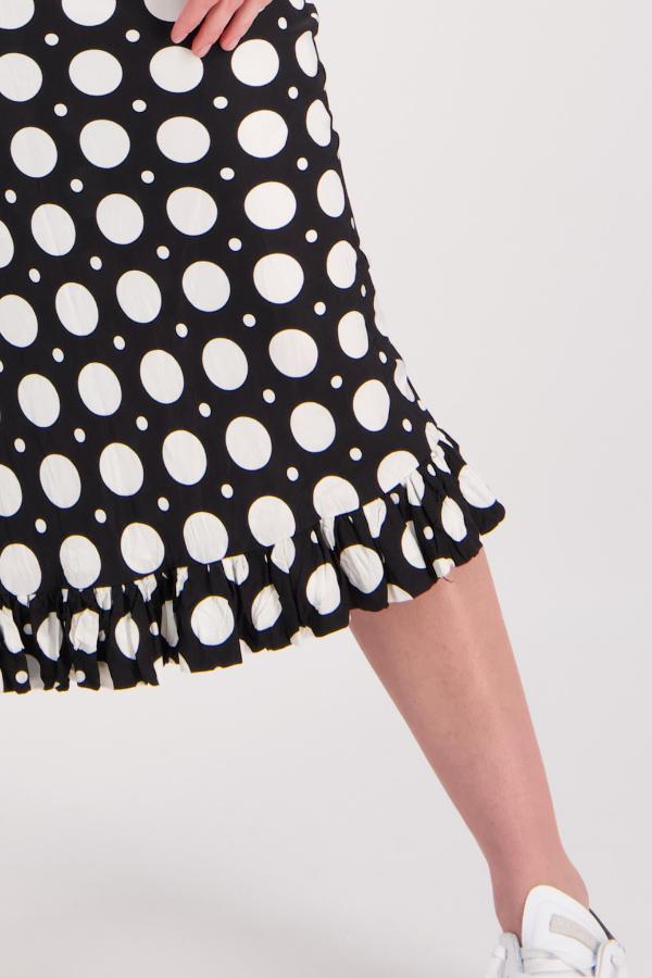 Priscilla skirt /Black-white spot