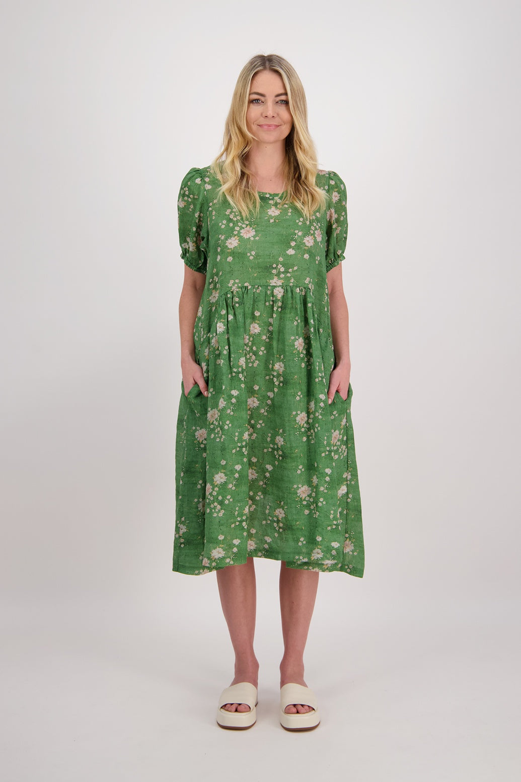 Prissy Dress /Green Floral