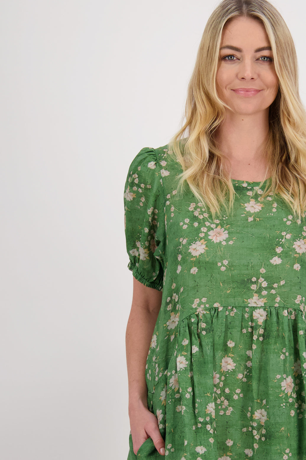 Prissy Dress /Green Floral