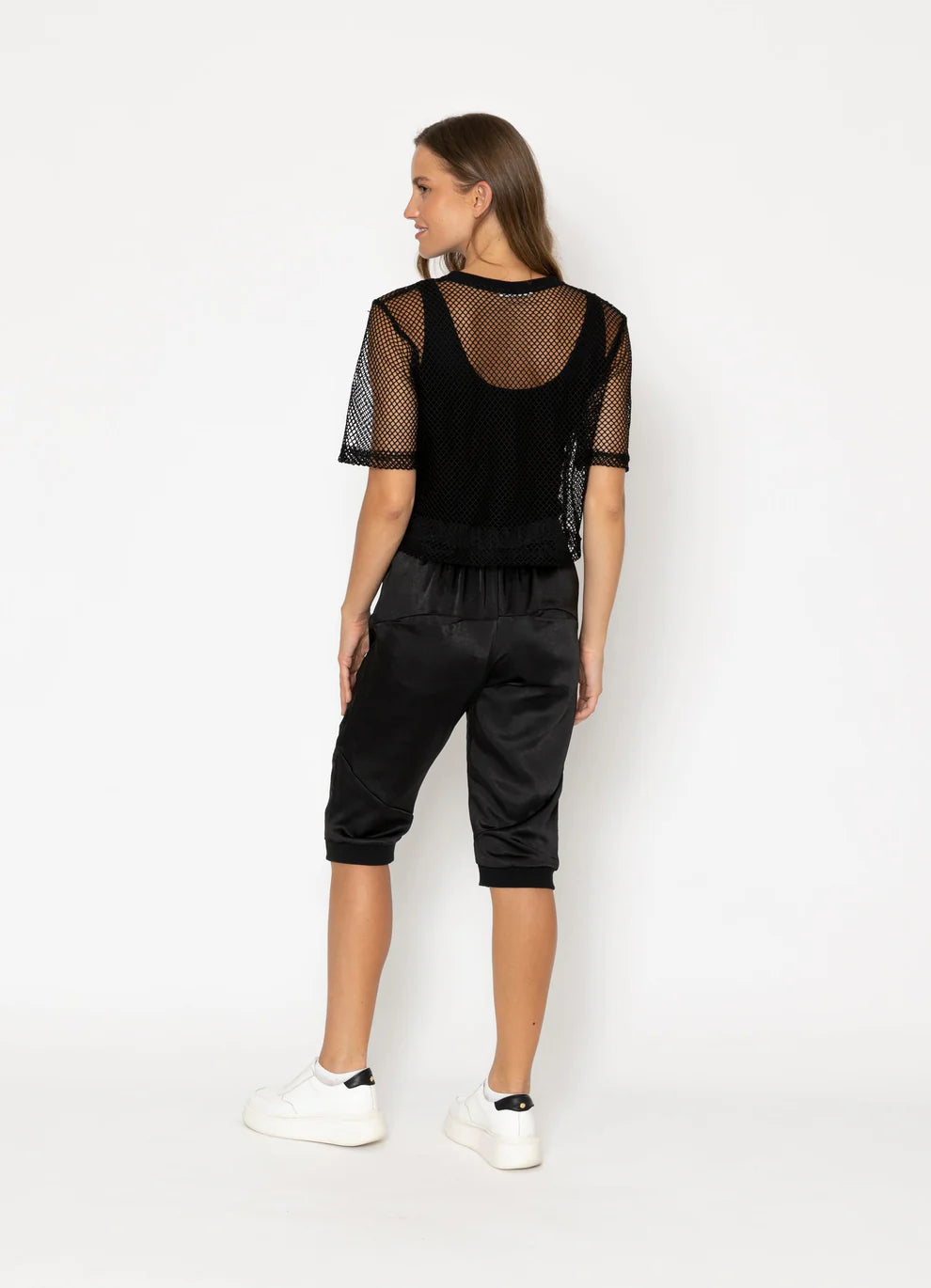 Arrow Mesh Top/Black