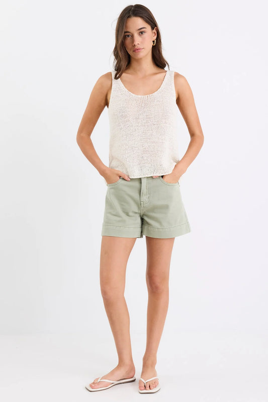Rumble Shorts / Khaki Denim