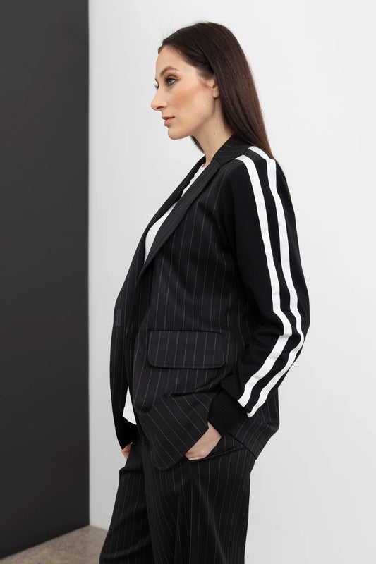 Reflective Revel Blazer / Pinstripe
