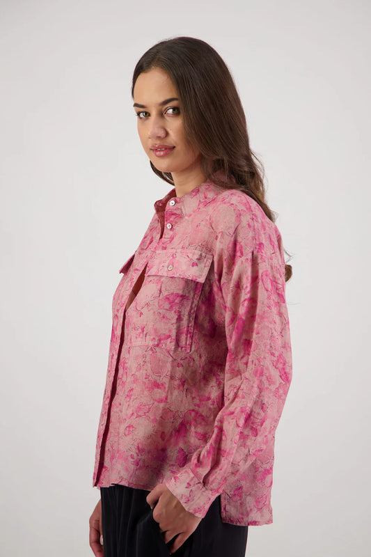 Ripley Shirt / Pink Floral