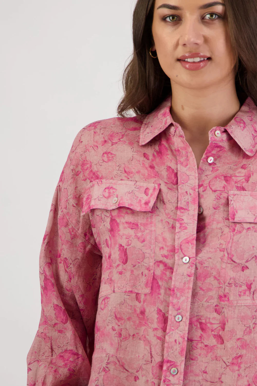Ripley Shirt / Pink Floral