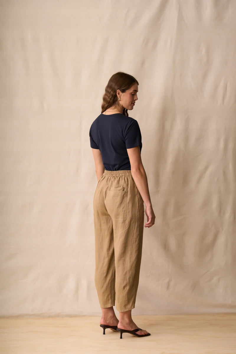 Greer Pant / Biscotti-Ivory