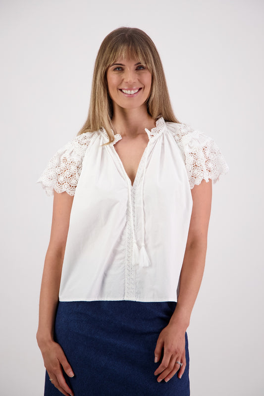Sebbie Top / White
