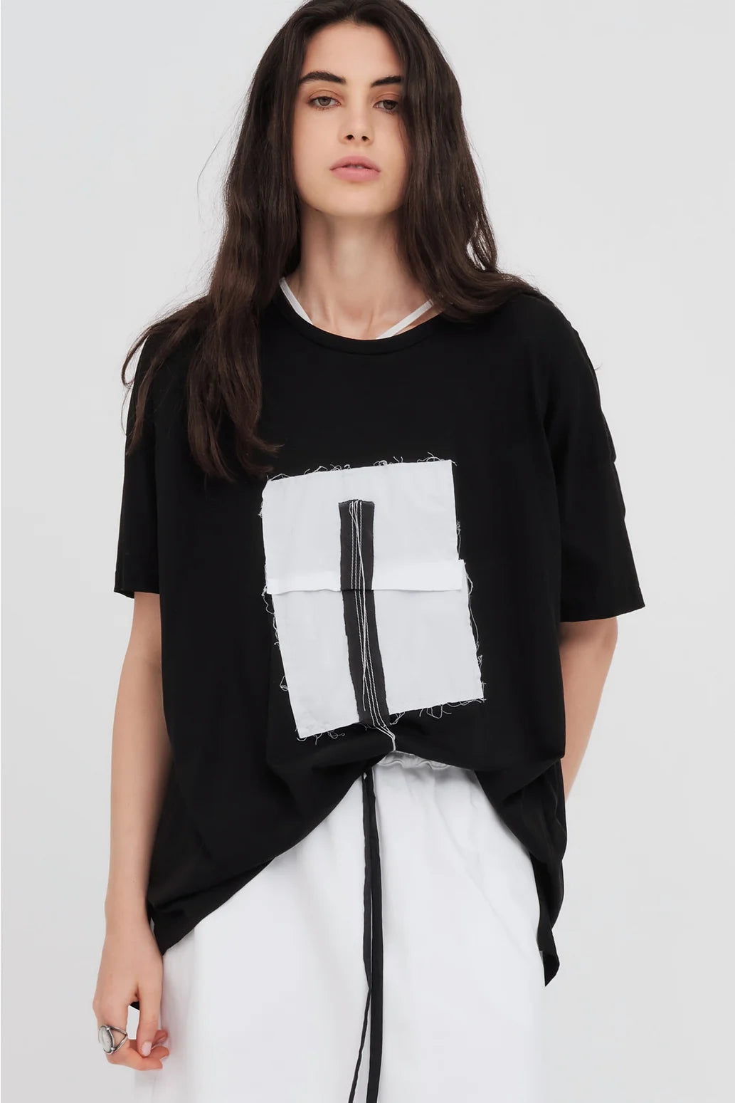 Sector Module Tee / Black-Ivory
