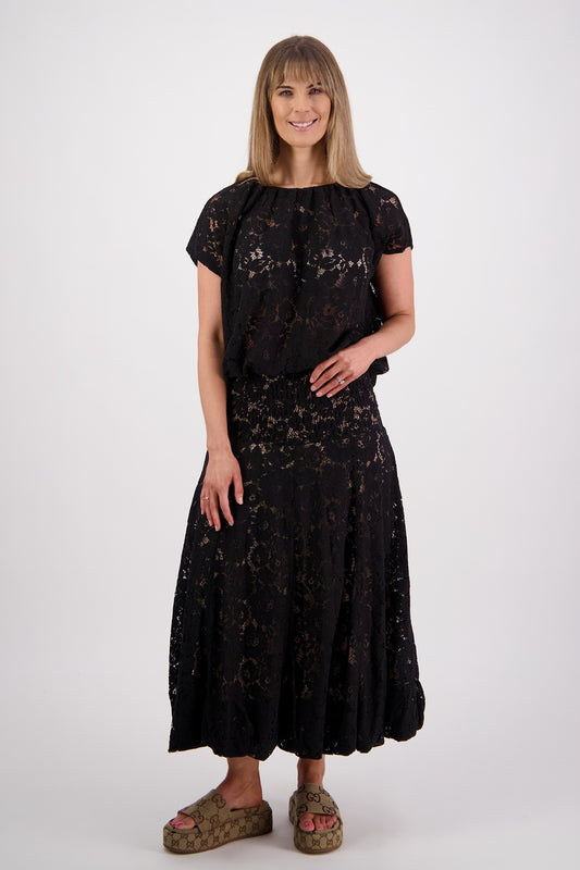 Sparkle Skirt / Black
