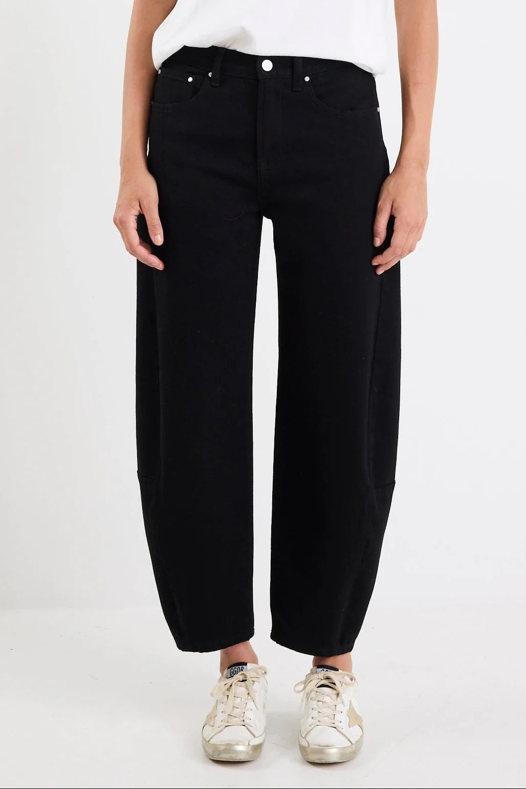 Graduate Stretch Barrel Jeans / Jet Black
