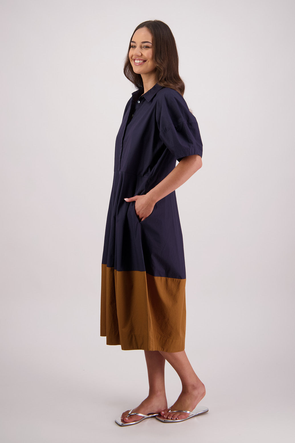Tamsin Dress / Ink-Tan