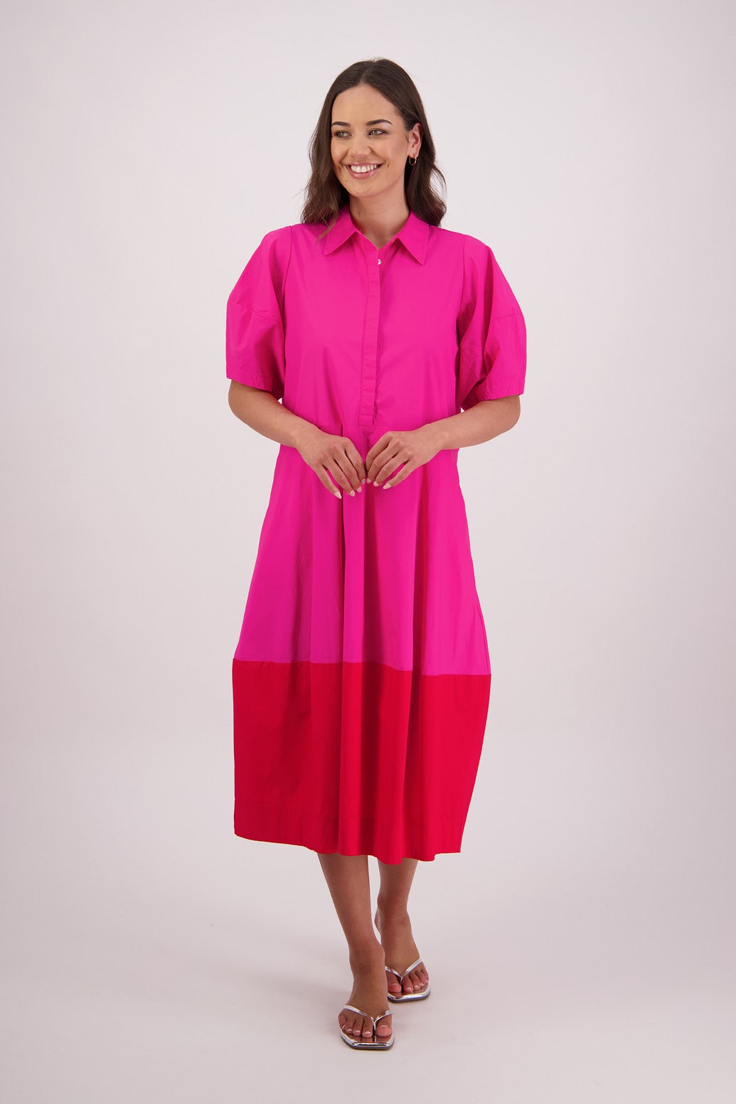 Tamsin Dress / Pink-Red