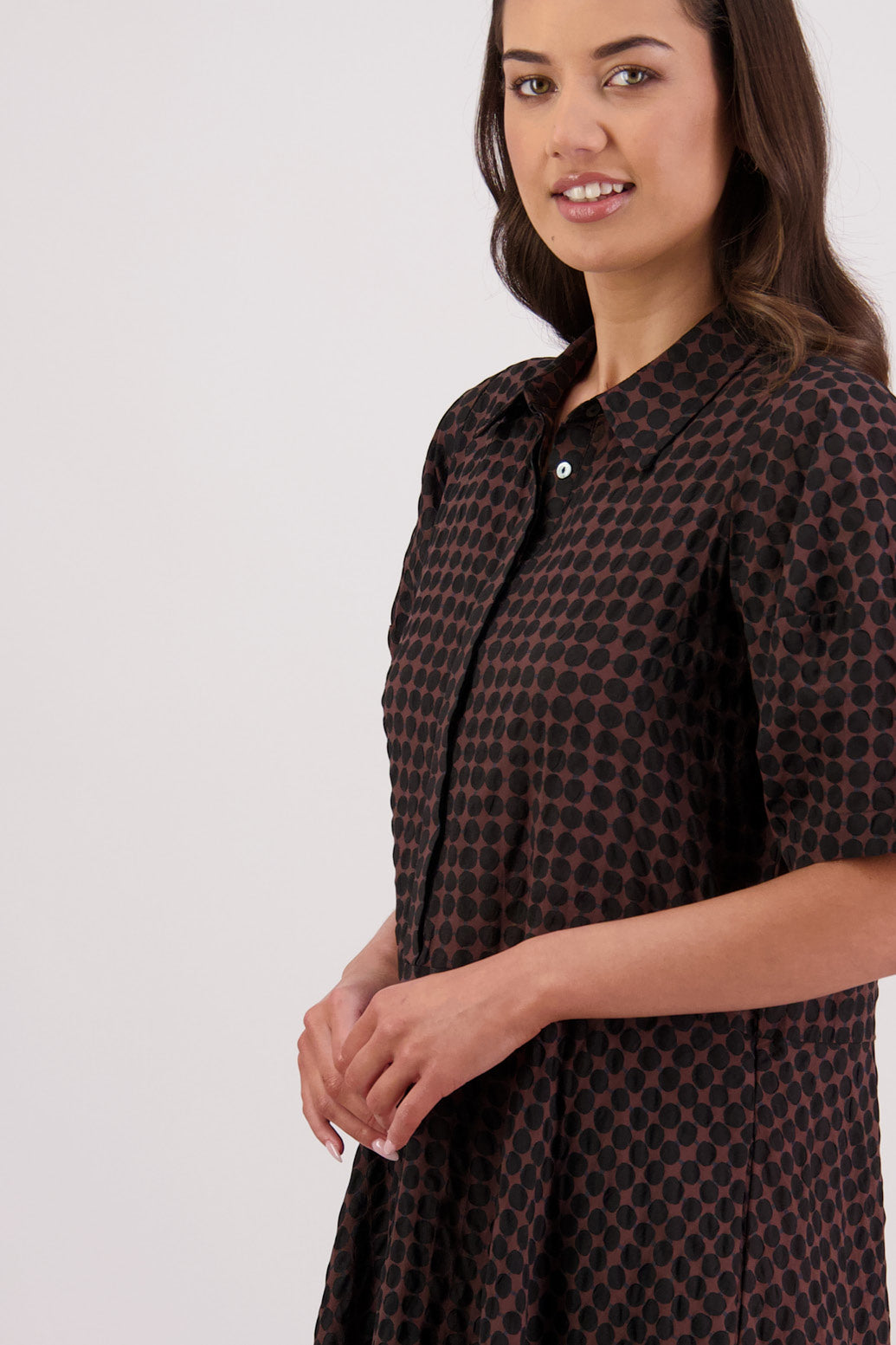 Tatum Dress / Black-Brown
