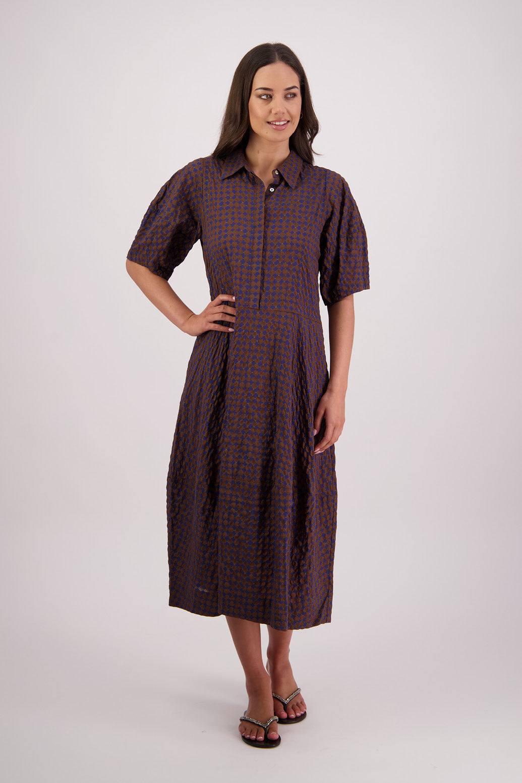 Tatum Dress / Black-Brown