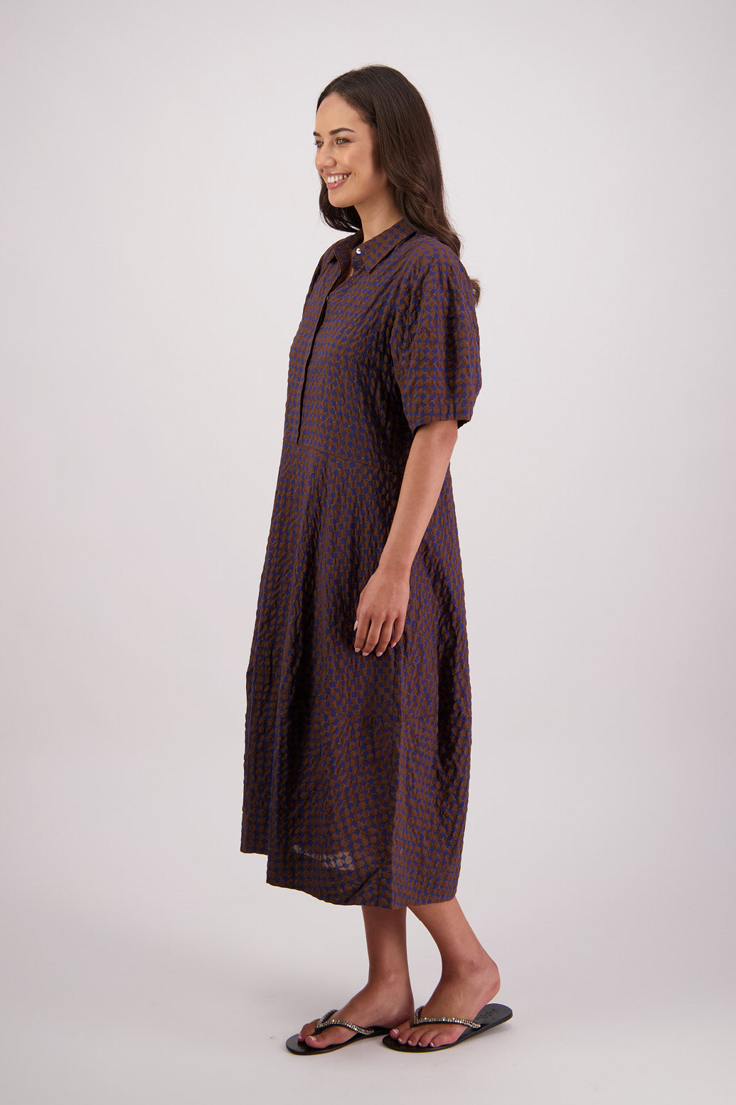Tatum Dress / Black-Brown