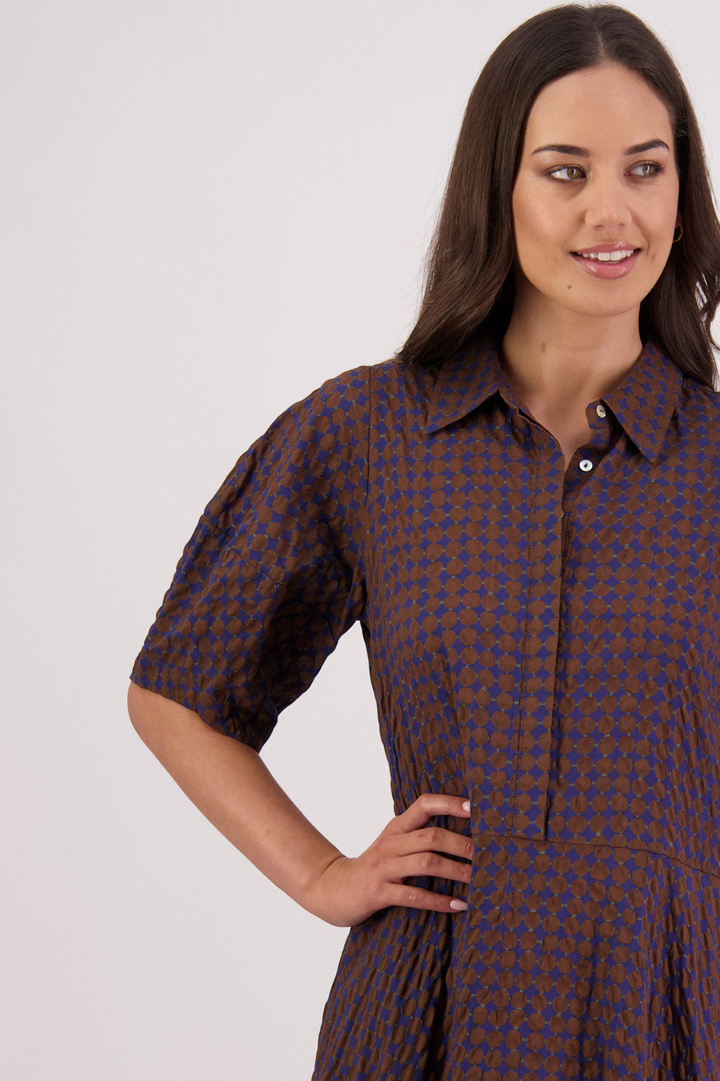 Tatum Dress / Black-Brown