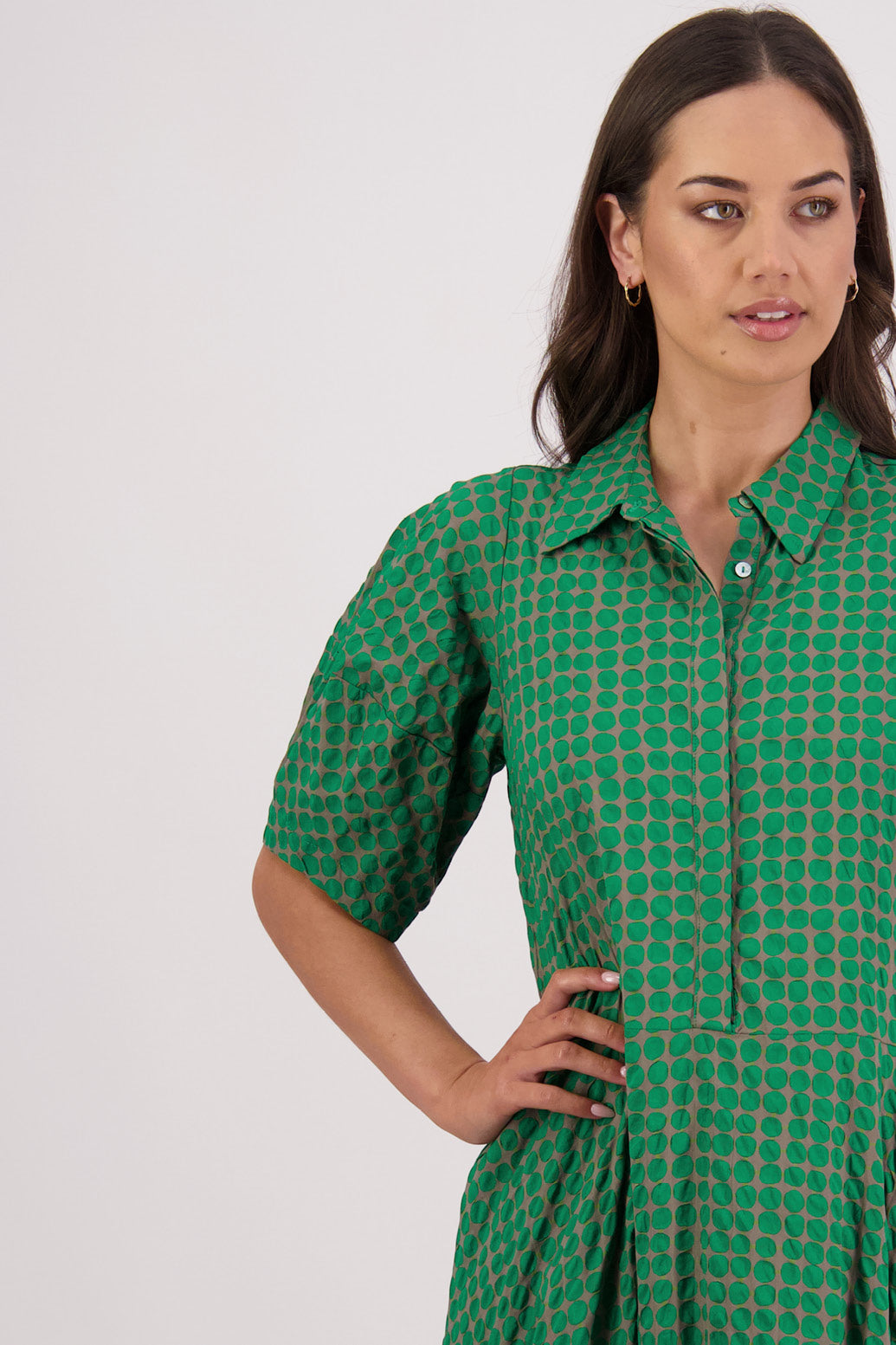 Tatum Dress / Grey-Green