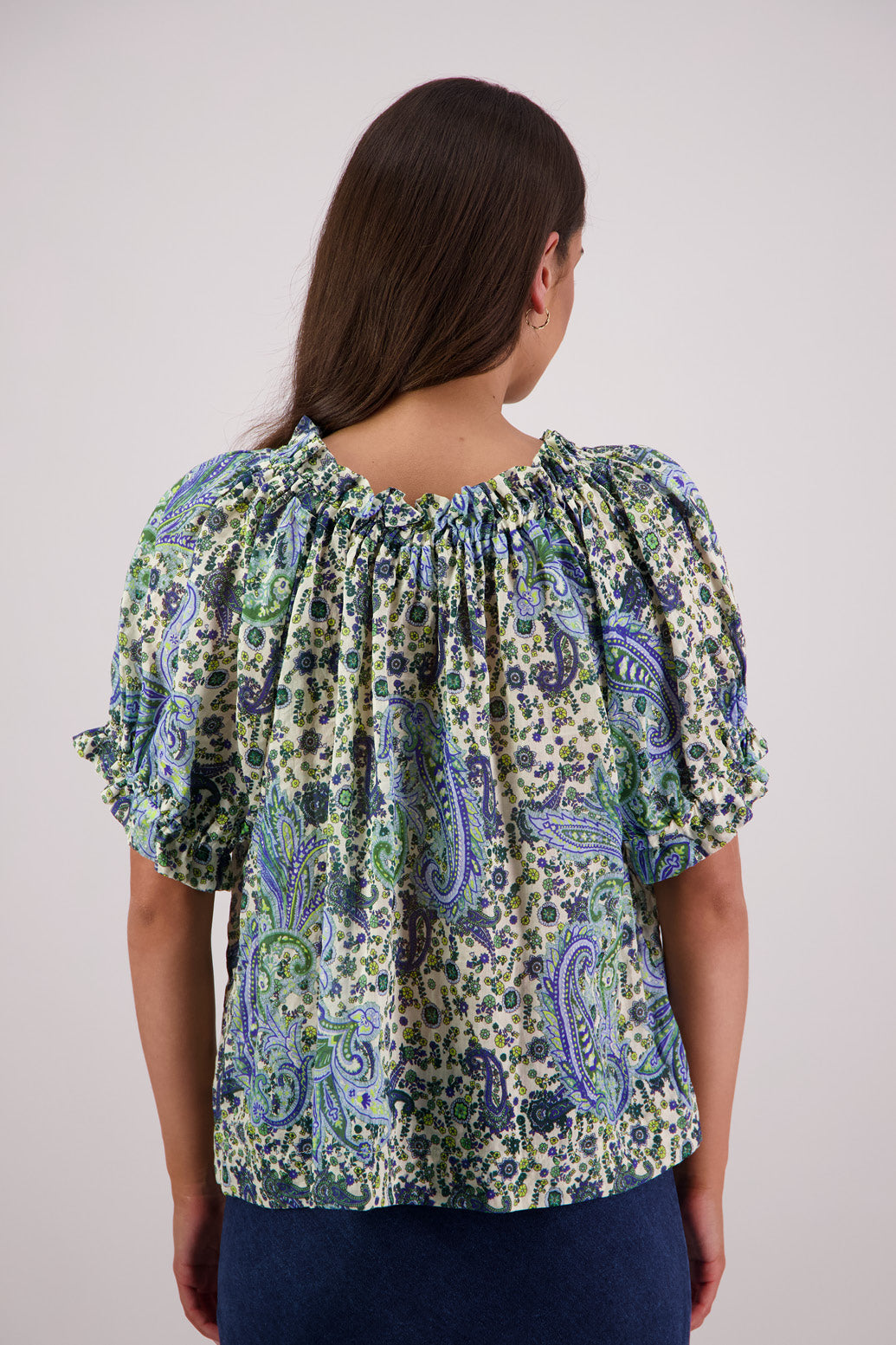 Teddy Top / Blue Paisley