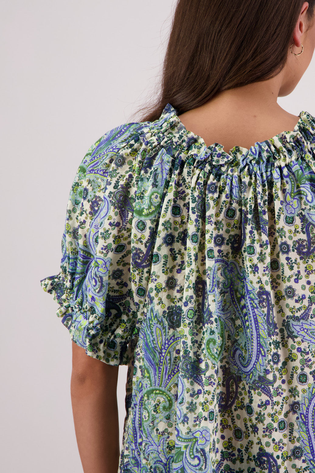 Teddy Top / Blue Paisley
