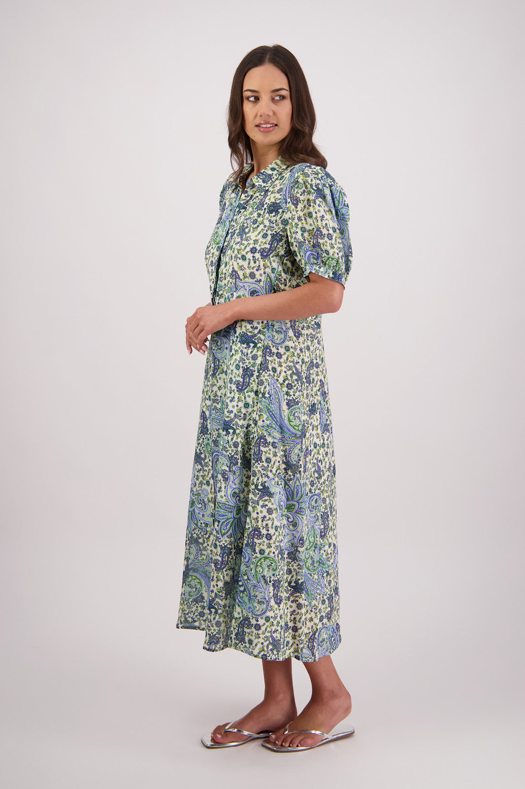 Thelma Dress / Blue Paisley