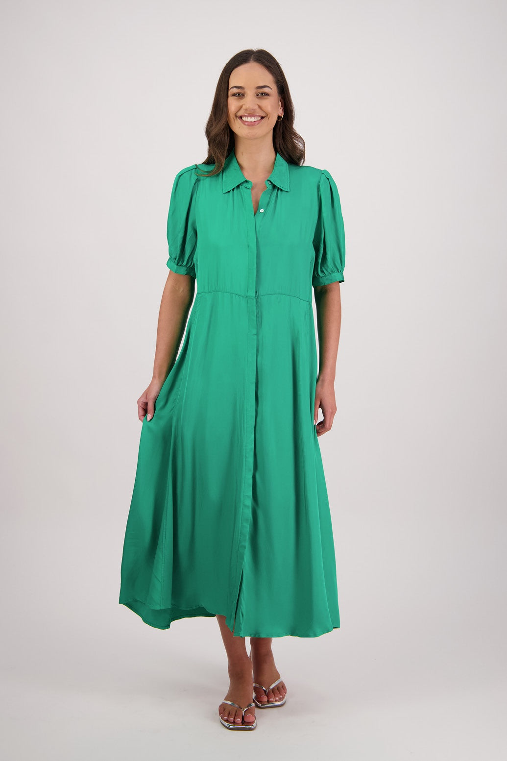 Thelma Dress / Emerald