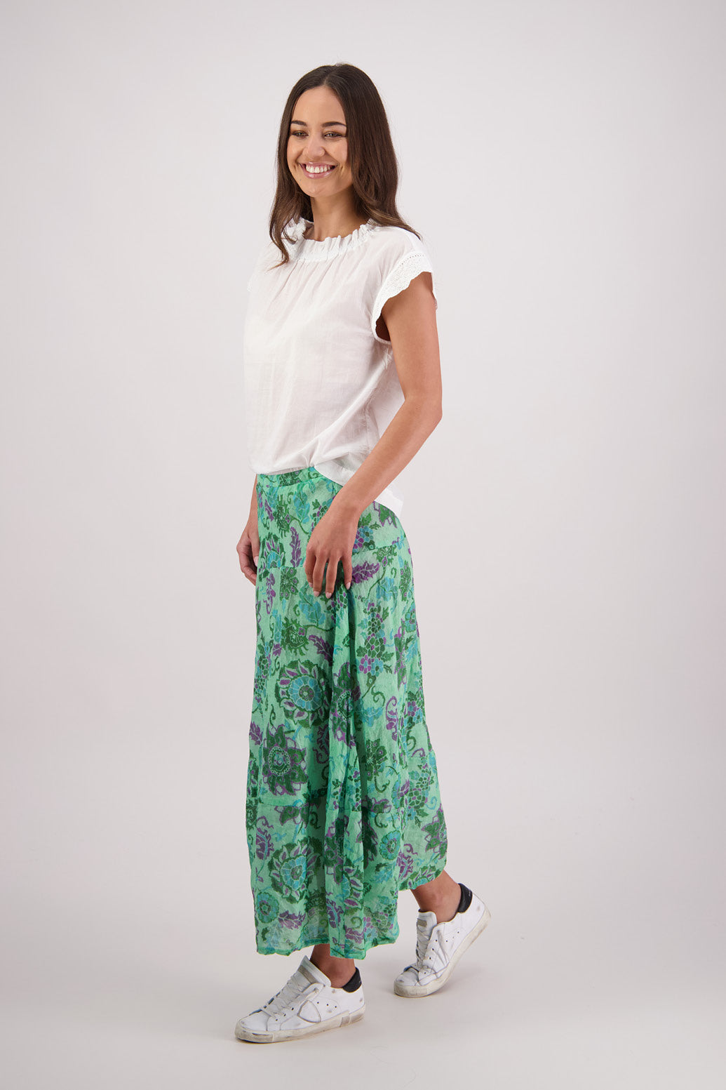 Tutti Skirt / Green Floral