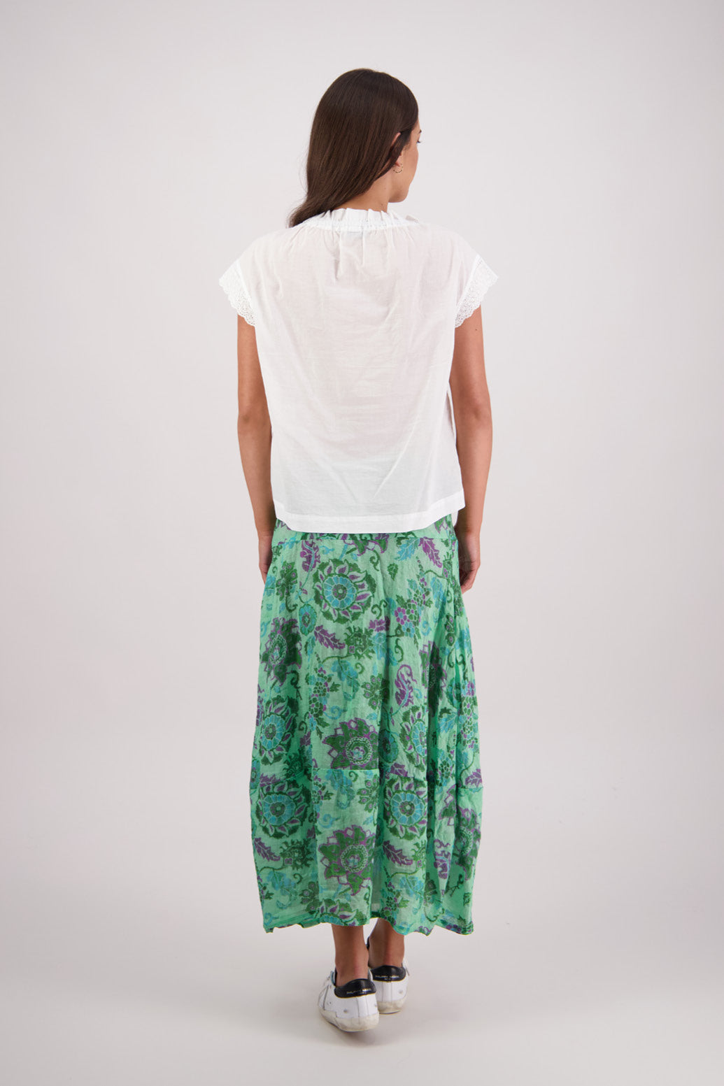 Tutti Skirt / Green Floral