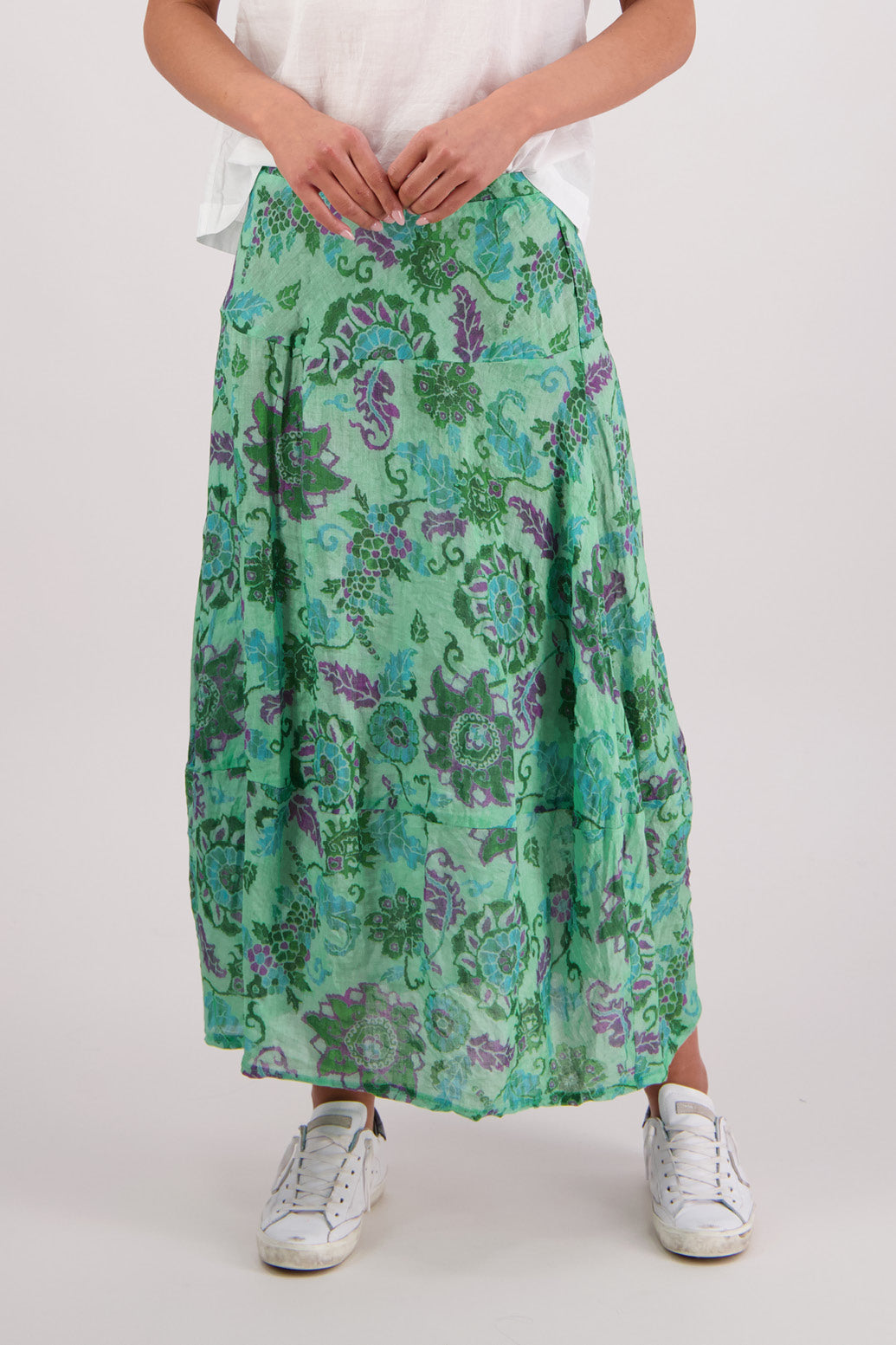 Tutti Skirt / Green Floral