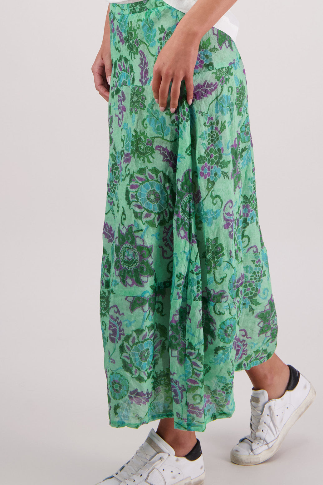 Tutti Skirt / Green Floral