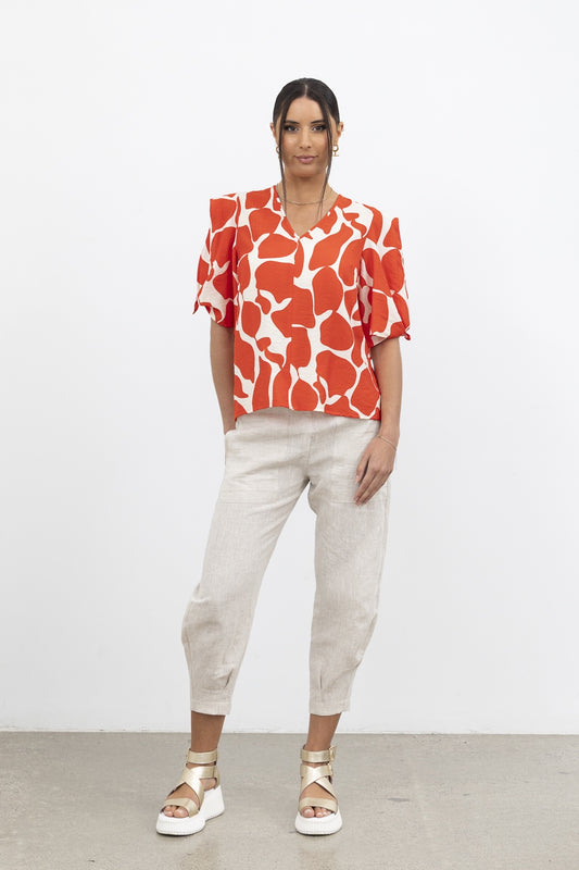 Vision Top / Red Print