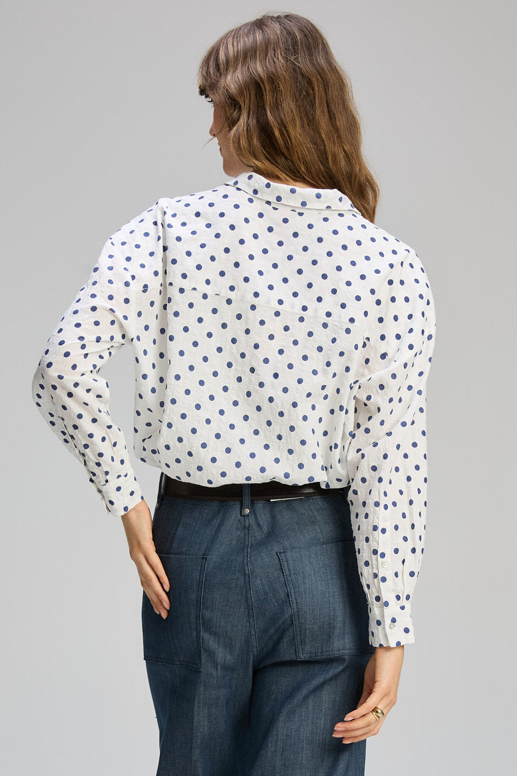 Spotty Shirt Esntl / Sportino Navy